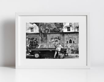 Mumbai Wall Art India Black And White Photography Print