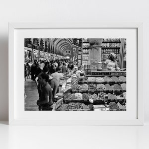 Turkey Istanbul Spice Bazaar Black And White Photography Print image 1