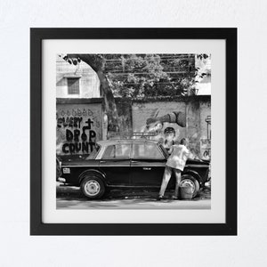 Mumbai Wall Art India Taxi Photography Print