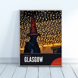 Glasgow Duke of Wellington Poster, Glasgow Poster Print, Glasgow Humour, Glasgow Art, Streets of Glasgow Photography Series