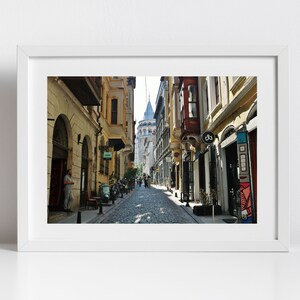 Istanbul Poster Galata Tower Art Photography
