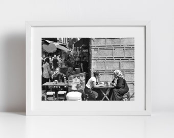 Turkey Istanbul Middle East Black And White Photography Print