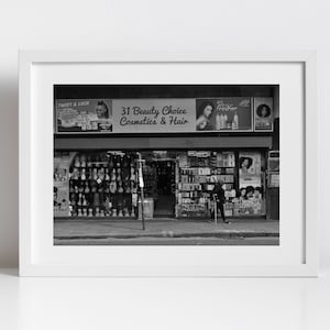 London Brixton Print Black And White Afro Caribbean Wall Art Photography