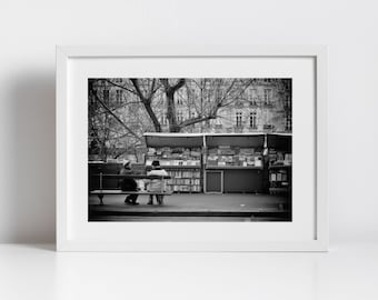 Paris Photography Print: Bouquinistes Seine Booksellers