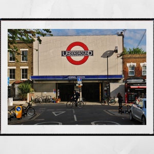 London Underground Poster Arsenal Station Print
