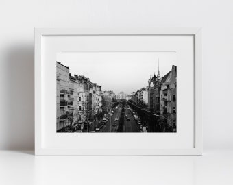 Berlin Neukölln Black And White Photography Print Poster