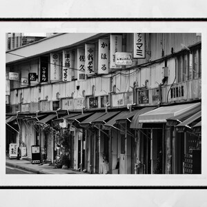 Yokohama Japan Black And White Photography Print