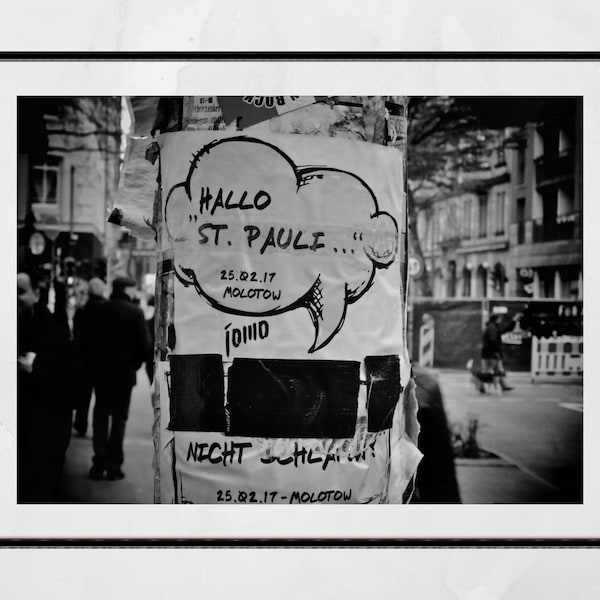 St Pauli Hamburg Poster Street Photography