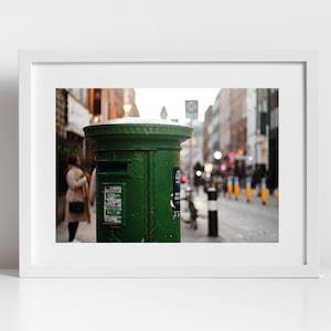 Green Post Box Ireland Wall Art Dublin Print