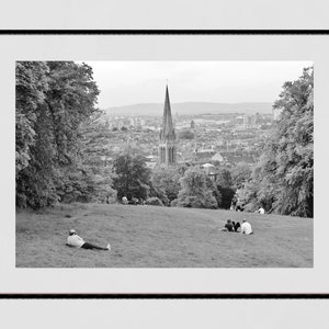 Glasgow Queen&#39;s Park Black And White Photography Poster