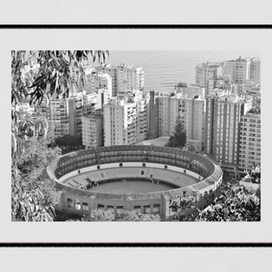 Malaga Spain Photography Black And White Wall Art
