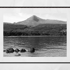 Isle of Arran Goatfell Scotland Landscape Black And White Photography Art