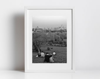 Primrose Hill London Black And White Photography Print Wall Art