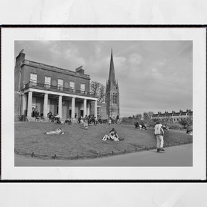 Clissold Park Stoke Newington London Black And White Photography Print