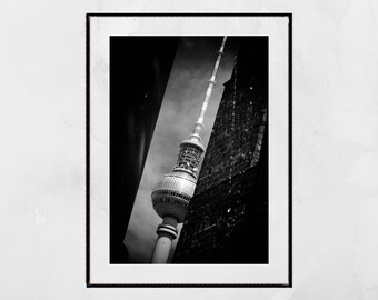 Berlin Fernsehturm Fotografie Poster