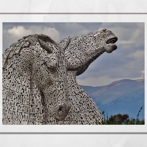 Falkirk Kelpies Scotland Photography Print