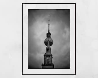 Berlin schwarz und weiß Fotografie Poster