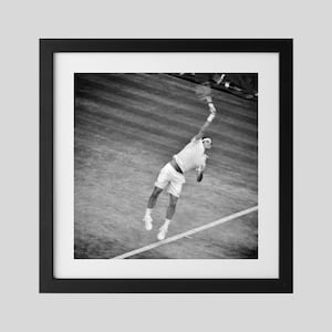 Roger Federer Poster Wimbledon Tennis Black And White Photography Print