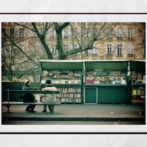Paris Photography Bouquinistes Street Print