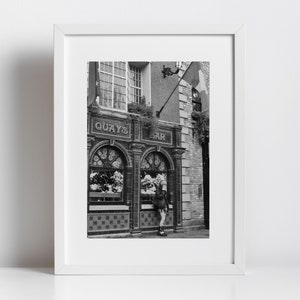 Irlande Wall Art Dublin Street Photographie noir et blanc