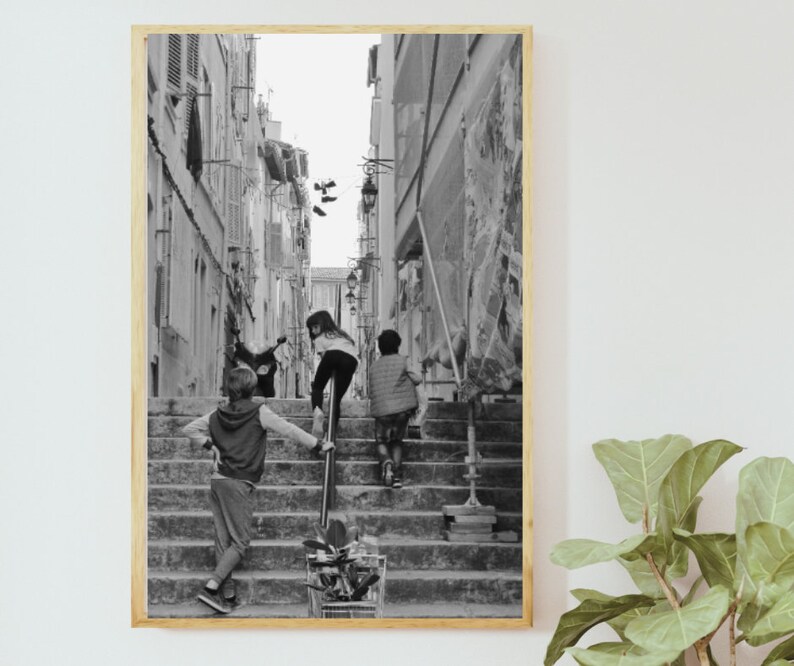 Le Panier Marseille Street Photography Print (Black And White) image 6