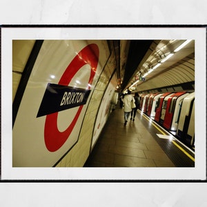 London Underground Poster Brixton Tube Station Print