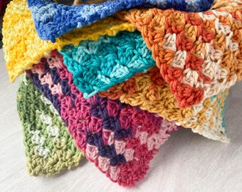 Vibrant Eco-Friendly Crochet Dish Cloths