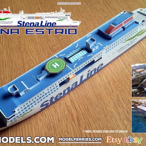 Zestaw konstrukcyjny Stena Estrid Model Ferry Card