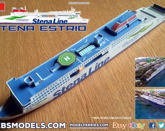 Stena Estrid Model Ferry Card Construction Kit