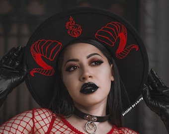 Demonic Fedora Hat Witch