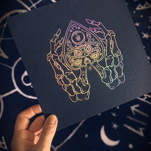 Holographic Ouija PRINT 8x8&#39;&#39; LIMITED