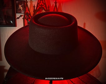 Blood Moon & Snakes Fedora Hat Moon and Sun - Fedora Hat Witch - Etsy main image 4