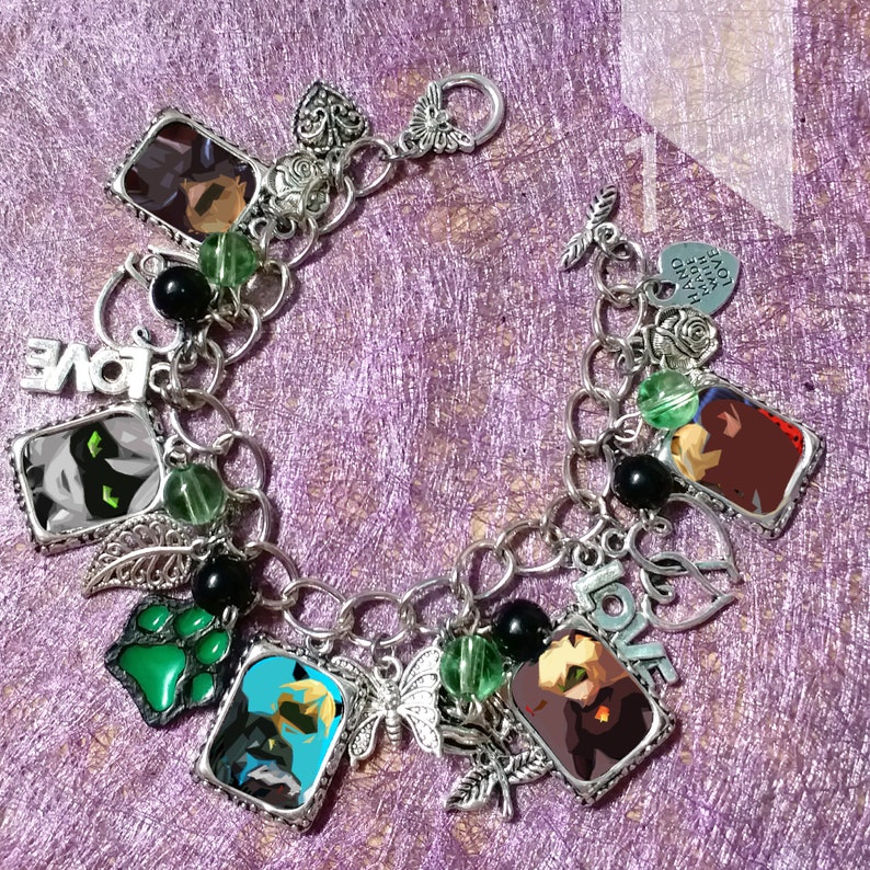 Miraculous Ladybug Charm Bracelet