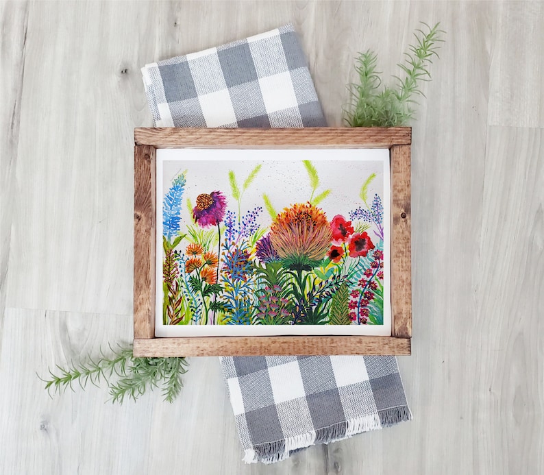 Wildflower Print Wildflower Art Print Wildflower Watercolor Painting Wildflower Artwork by Rachel Marquardt Art image 3