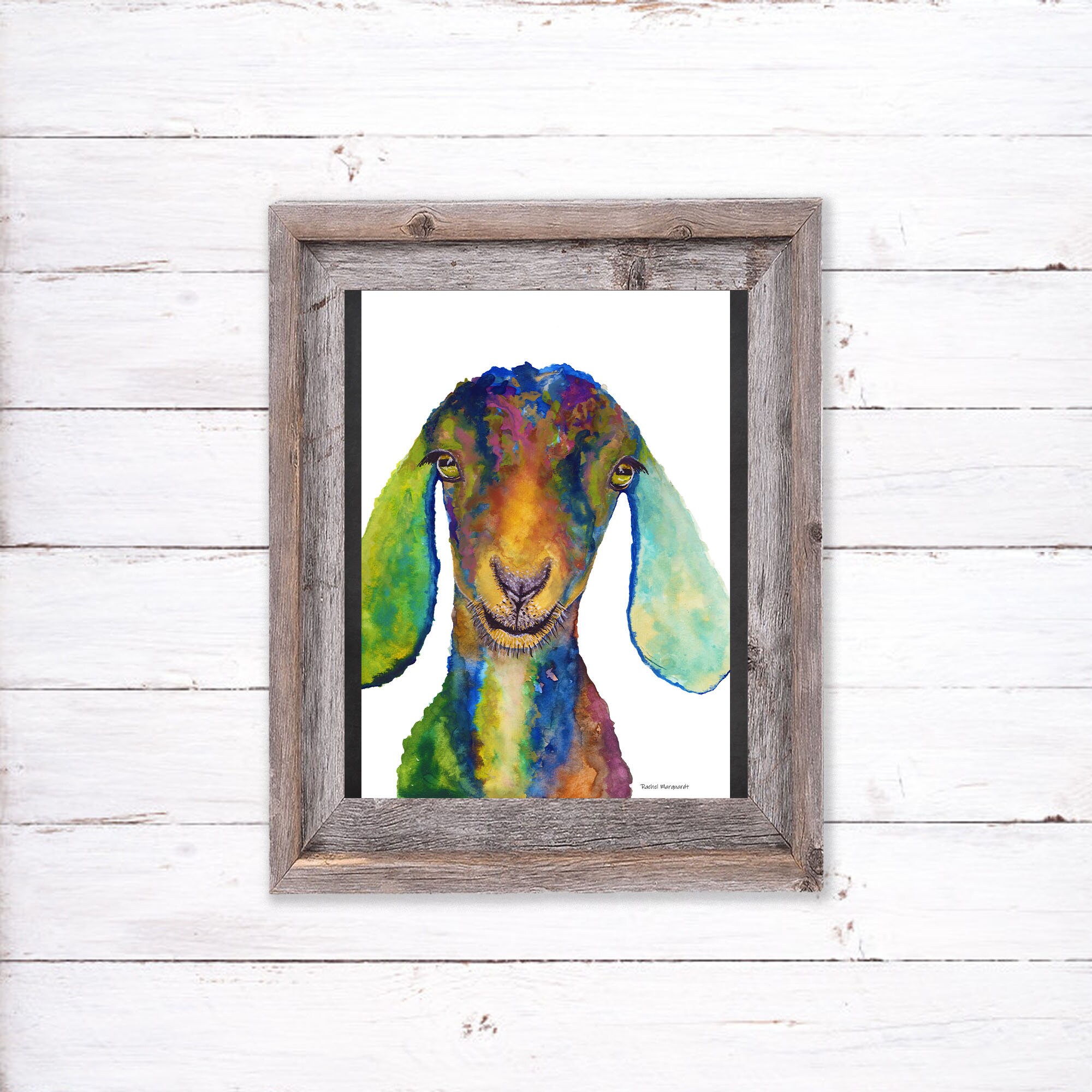 Goat Print Goat Painting Goat Wall Art Goat Wall Decor Etsy Ireland
