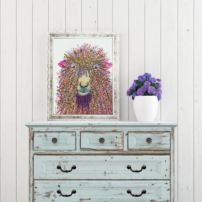 Sheep Watercolor Art Print Sheep Gifts Sheep Wall Decor Sheep Watercolor Sheep Painting Sheep Artwork by Rachel Marquardt Art image 7