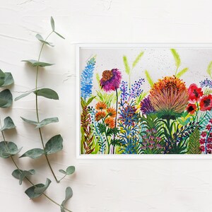 Wildflower Print Wildflower Art Print Wildflower Watercolor Painting Wildflower Artwork by Rachel Marquardt Art image 8