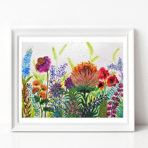 Wildflower Print Wildflower Art Print Wildflower Watercolor Painting Wildflower Artwork by Rachel Marquardt Art image 2