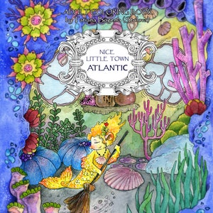Nice Little Town 9: Atlantic (Adult Coloring Book, Coloring pages PDF, Coloring Pages Printable, For Stress Relieving, For Relaxation)