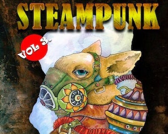 Steampunk 3 Adult Coloring Book (Digital Coloring Pages, Stress Relieving, Coloring Book PDF, Art Therapy, Book for Adults)