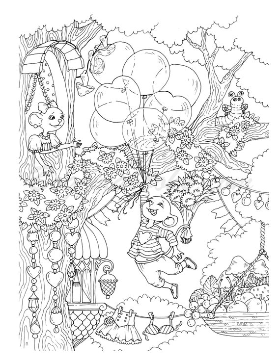 Rosalie Coloring Set Printable – Hope and Whimsy Co