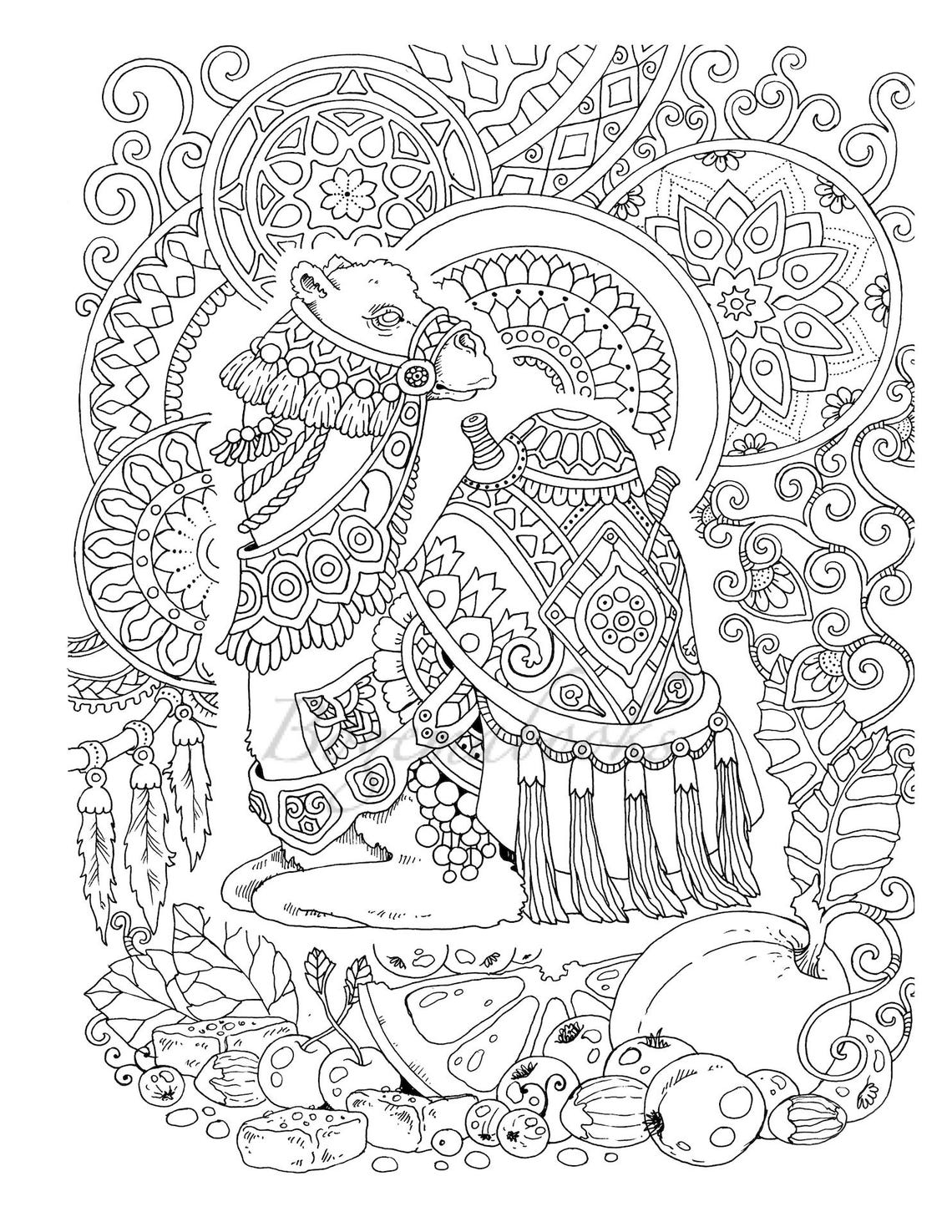 Awesome Animals adult Coloring - Il 1140xN.1455776437 C90d 