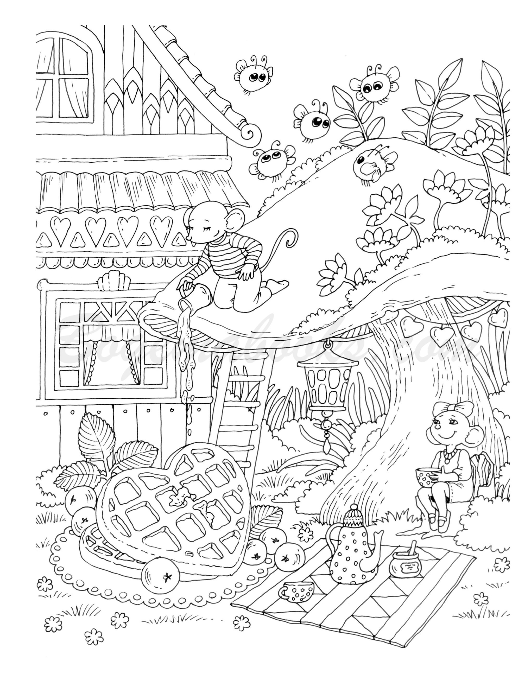 Great Lions adult Coloring Books, Digital Coloring Pages, Coloring