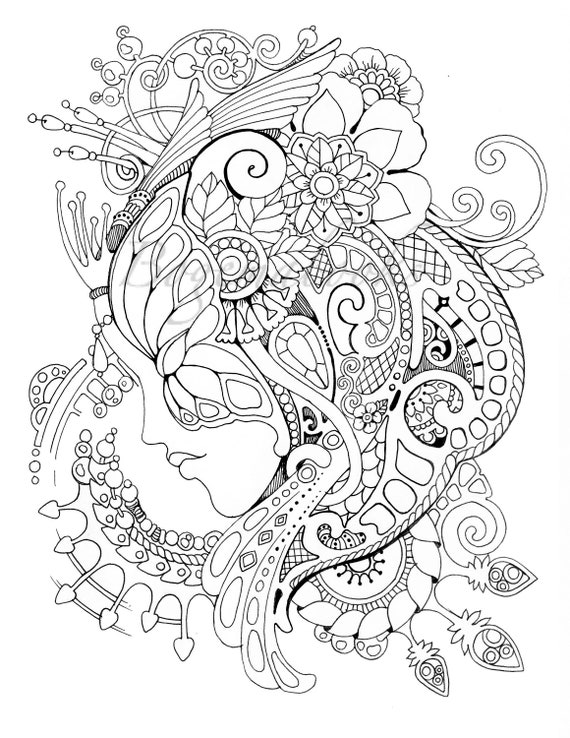 Adult Coloring Book Art Therapy Volume 3 Printable Coloring Book