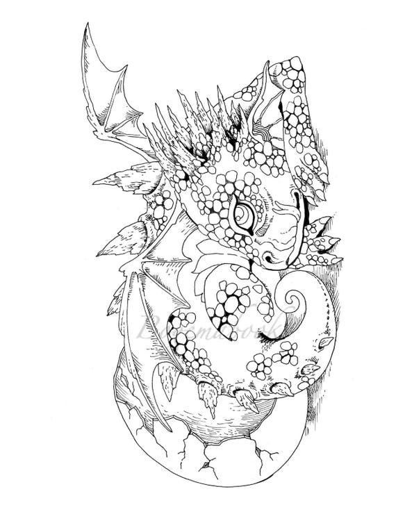 55 Nice Little Dragons Coloring Book Free