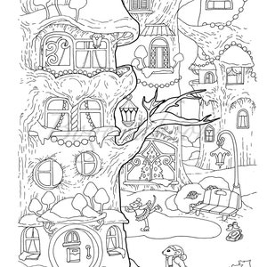 Nice Little Town Christmas 2: Adult Coloring Book Stress Relieving Coloring Pages, Coloring Book for Relaxation image 5