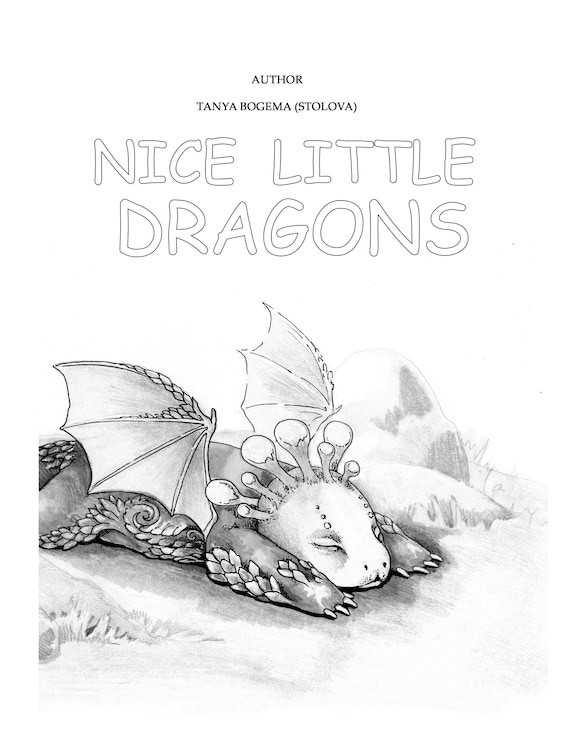 55 Nice Little Dragons Coloring Book Free