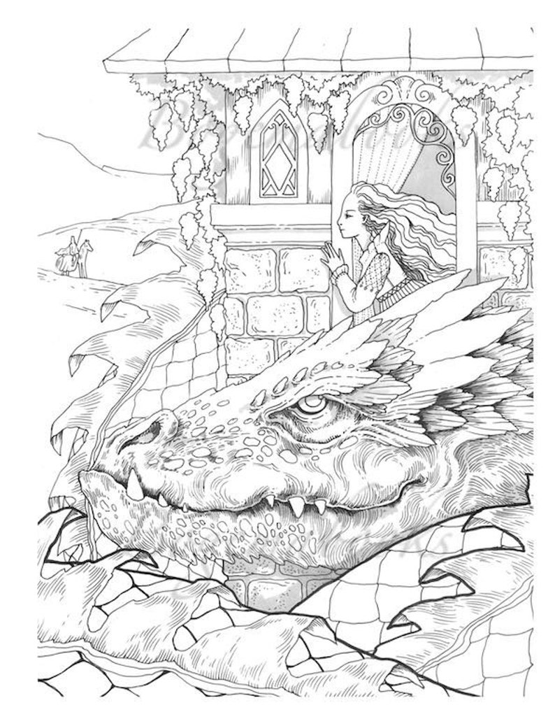 Vintage Classic Coloring Pages IV Adult Coloring Book Etsy