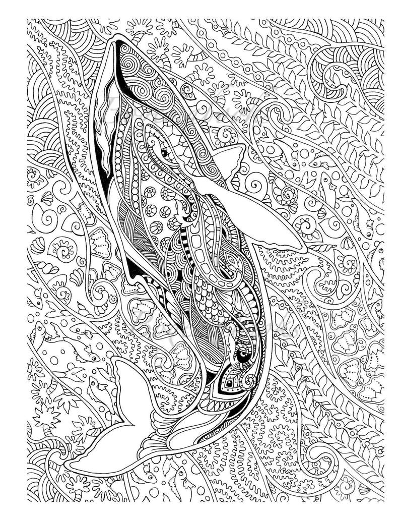 Download Awesome Animals Adult Coloring pages Coloring pages | Etsy