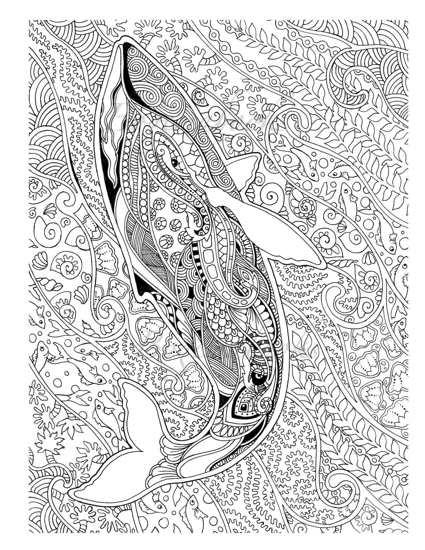 Awesome Animals Adult Coloring pages Coloring pages | Etsy